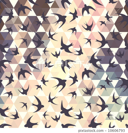 swallow and hexagons swallow and hexagons 10606793