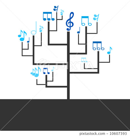 Abstract tree music 10607393