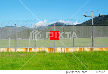 metal fence in the nature 10607464