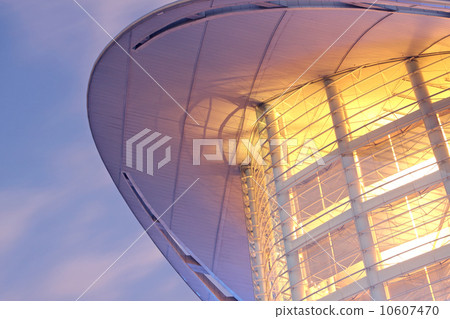 modern building at night modern building at night 10607470