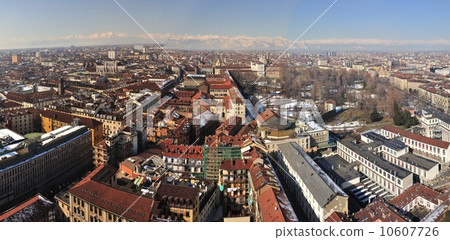 Panoramic view over Turin, Italy 10607726