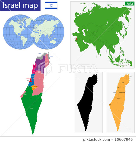 Israel map - Stock Illustration [10607946] - PIXTA