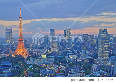 東京鐵塔暮色HDR 東京鐵塔暮色HDR 10608776
