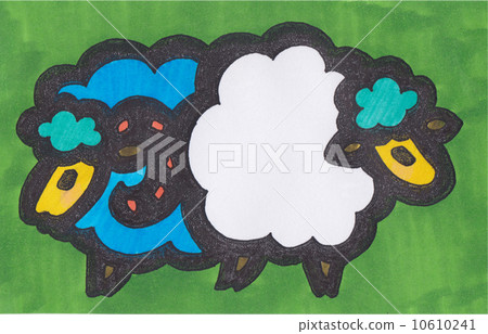 Art sheep 8 2 animals 10610241