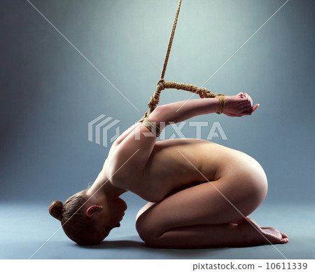 pretty young naked girl with rope 10611339