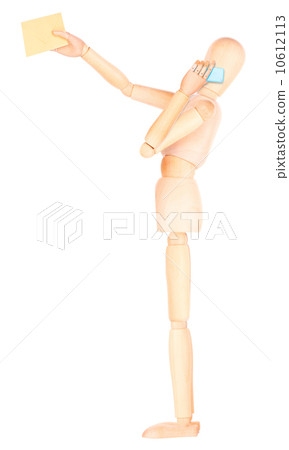 wooden Dummy with mail and mobile phone wooden Dummy with mail and mobile phone 10612113