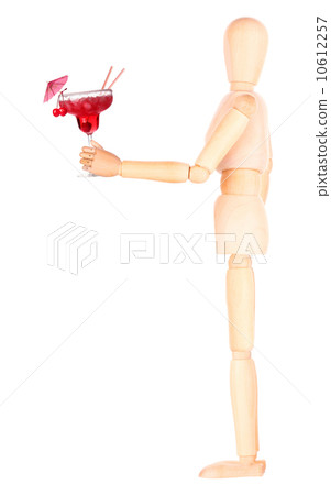 wooden Dummy with alcohol cocktail wooden Dummy with alcohol cocktail 10612257