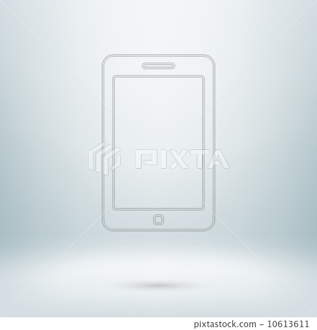 Pad icon in light studio room Pad icon in light studio room 10613611