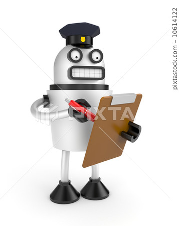 Police officer writing a ticket Police officer writing a ticket 10614122