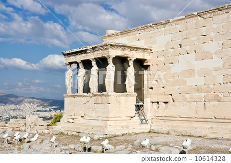 The Porch of the Caryatids. Acropolis of Atheens, Greece The Porch of the Caryatids. Acropolis of Atheens, Greece 10614328