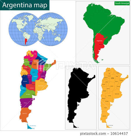 Argentina map 10614437