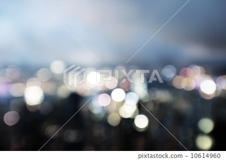 blured lighhts from peak Victoria, Hong Kong blured lighhts from peak Victoria, Hong Kong 10614960