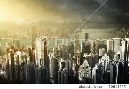 Hong Kong island from Victoria's Peak Hong Kong island from Victoria's Peak 10615235