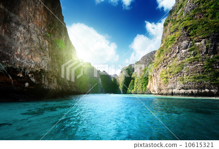 bay at Phi phi island in Thailand 10615321
