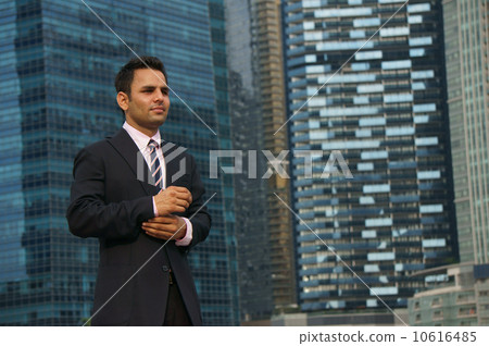 Office wear with Singapore skyline Office wear with Singapore skyline 10616485