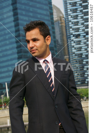 Office wear with Singapore skyline Office wear with Singapore skyline 10616487