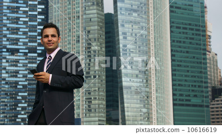 Office wear with Singapore skyline Office wear with Singapore skyline 10616619