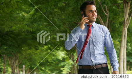 Office wear with Singapore skyline 10616853