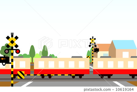 Railroad Crossing - Stock Illustration [10619164] - PIXTA
