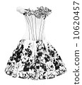 black and white ladies dress 10620457