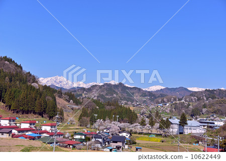 The spring landscape of the most beautiful village in Japan The spring landscape of the most beautiful village in Japan 10622449