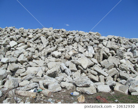 Mountain of stone of construction site Mountain of stone of construction site 10632930