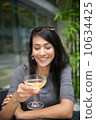 Asian Beauty having wine 10634425