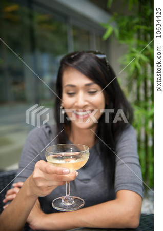 Asian Beauty having wine Asian Beauty having wine 10634425