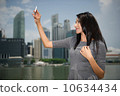 Asian Beauty taking picture or selfie 10634434