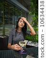Asian Beauty having wine forgetting 10634438