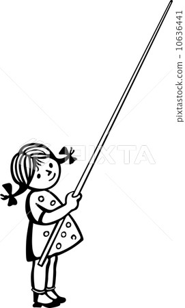 Girl with school pointer Girl with school pointer 10636441