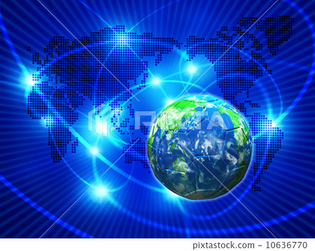 Internet and world map / soccer ball Internet and world map / soccer ball 10636770