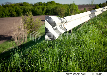 photo of bump stopper on side of country road photo of bump stopper on side of country road 10636850
