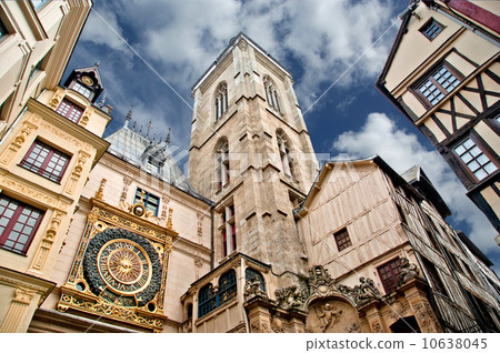 Clock in the Rue du Gros-Horloge, Rouen 10638045