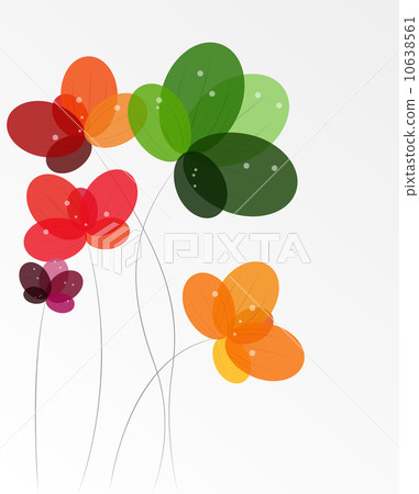 Abstract background with Flowers. Vector Illustration Abstract background with Flowers. Vector Illustration 10638561