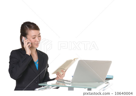 在工作的女商人 在工作的女商人 10640004