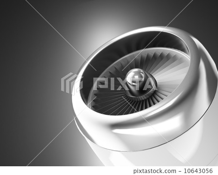 Front view of a jet engine - Stock Illustration [10643056] - PIXTA