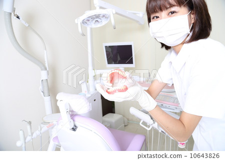 A dentist with dentures 10643826