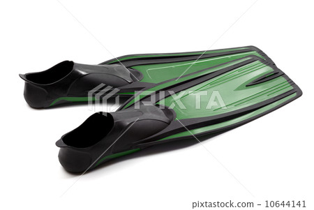 Green swim fins 10644141