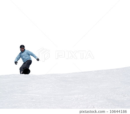 Snowboarder on white background 10644186