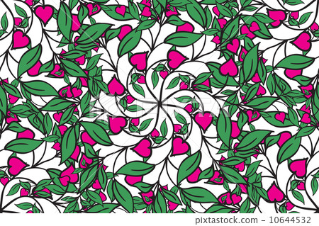 Abstract seamless vector texture with leaves - Stock Illustration ...