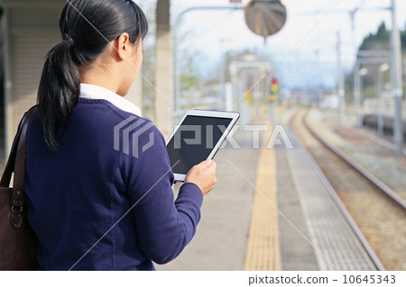 Tablet at the station Tablet at the station 10645343