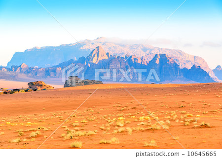 Early morning Jebel Qatar (Jordan, Wadi Lam) 10645665