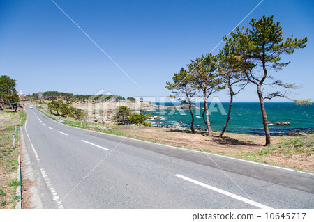 青森縣八戶市大塚海岸“日本的Nagisa /百選” 10645717