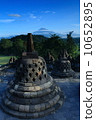 Borobudur is a 9th-century Mahayana Buddhist Temple in Magelang, Central Java, Indonesia.  10652895