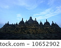 Borobudur is a 9th-century Mahayana Buddhist Temple in Magelang, Central Java, Indonesia.  10652902