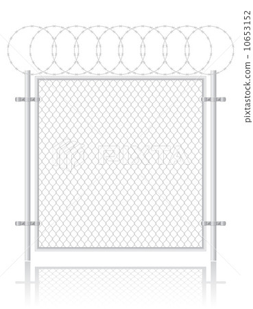 fence, wire, vector 10653152