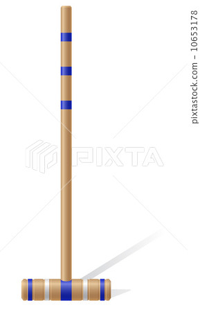 croquet mallet vector illustration 10653178