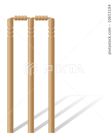 criket wickets vector illustration 10653184