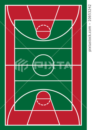 basketball court vector illustration 10653242